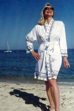 Tree Print Robe